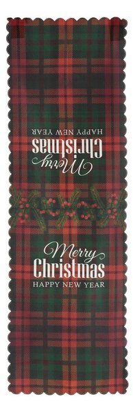 Set di 4 federe natalizie e runner da tavola Tartan Christmas - Minimalist Cushion Covers