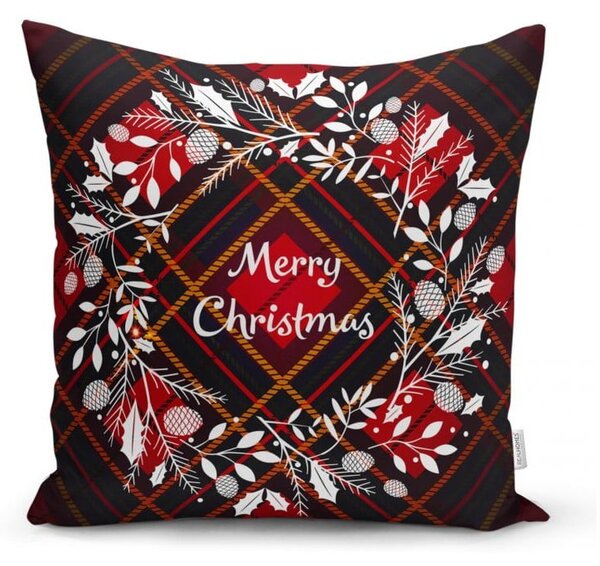Set di 4 federe natalizie e runner da tavola Tartan Christmas - Minimalist Cushion Covers