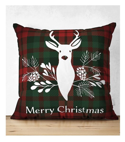 Set di 4 federe natalizie e runner da tavola Tartan Christmas - Minimalist Cushion Covers