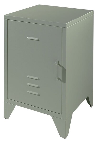 Comodino in metallo verde Bronxx - Vipack