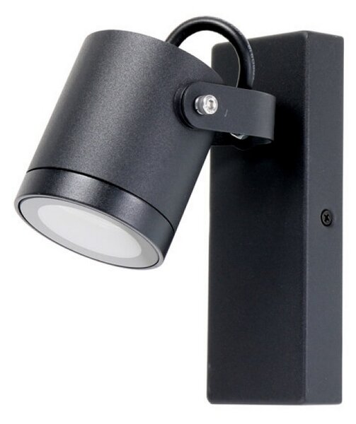 Applique da parete Urban Nero IP44 1 x GU10 M LEDME