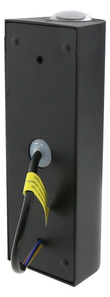 Applique Led da parete Lounge 10W Nero IP54 Bianco caldo 3000K M LEDME