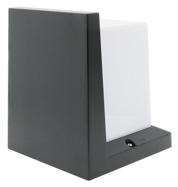 Applique Led da parete Dakota 12W Nero IP54 Bianco caldo 3000K M LEDME