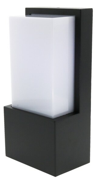 Applique Led da parete Fit 10W Nero IP54 Bianco caldo 3000K M LEDME