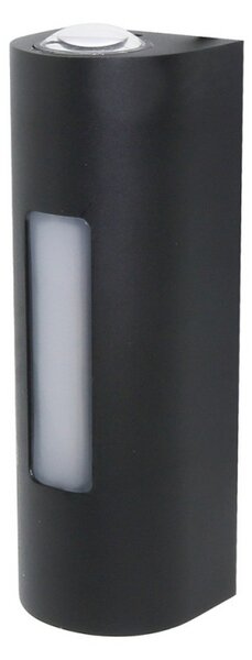 Applique Led da parete Lounge 10W Nero IP54 Bianco caldo 3000K M LEDME