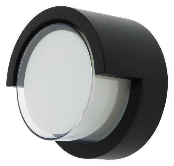 Applique Led da parete Dynamic 12W Nero IP65 CCT Temperatura colore regolabile M LEDME