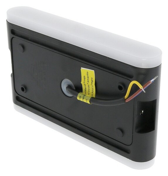 Applique Led da parete Nian 10W Nero IP54 Bianco caldo 3000K M LEDME