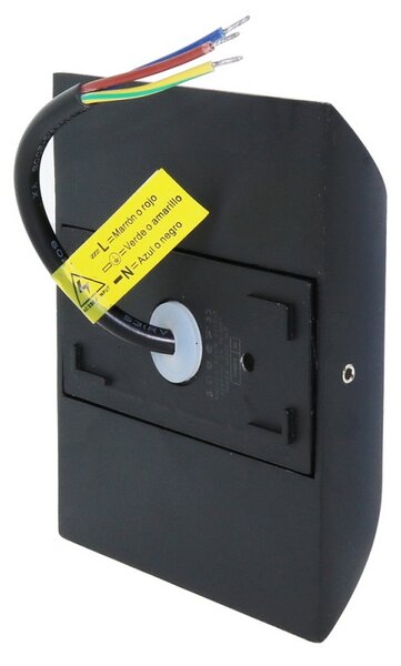 Applique Led da parete Vera 6W Nero IP54 Bianco caldo 3000K M LEDME