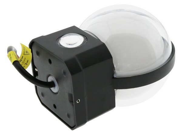 Applique Led da parete World 10W Nero IP54 Bianco caldo 3000K M LEDME