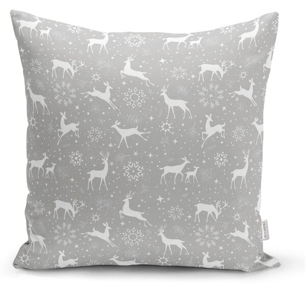 Set di 4 federe natalizie e runner da tavola Fiocchi di neve - Minimalist Cushion Covers