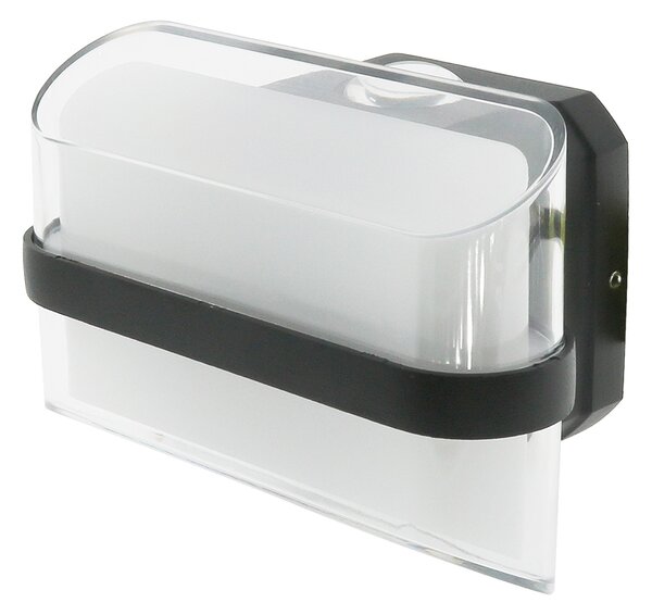Applique Led da parete Arrow 10W Nero IP54 Bianco caldo 3000K M LEDME