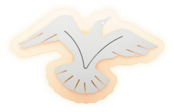 Applique Led da parete Eagle 24W Bianco IP20 Bianco caldo 3000K M LEDME