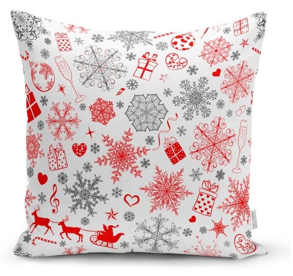 Set di 4 federe natalizie e runner da tavola Fiocchi di neve - Minimalist Cushion Covers