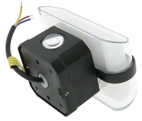 Applique Led da parete Arrow 10W Nero IP54 Bianco caldo 3000K M LEDME