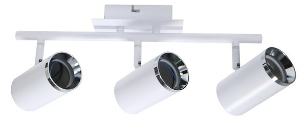 Lampadario da soffitto City Bianco 3 Faretti GU10 Orientabili M LEDME