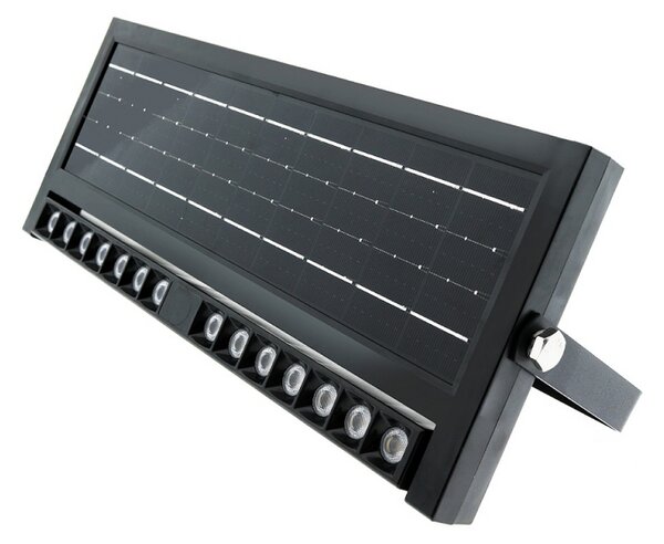 Applique Led da parete Vienna 4,5W Nero con pannello solare e sensore crepuscolare IP54 temperatura colore regolabile M LEDME
