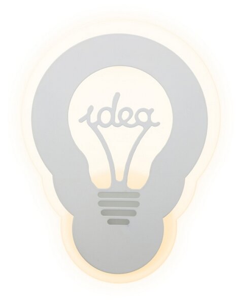 Applique Led da parete Idea 22W Bianco IP20 Bianco caldo 3000K M LEDME