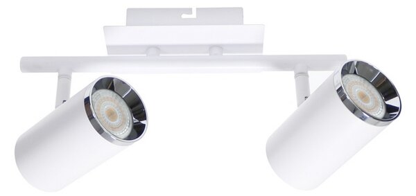 Lampadario da soffitto City Bianco 2 Faretti GU10 Orientabili M LEDME