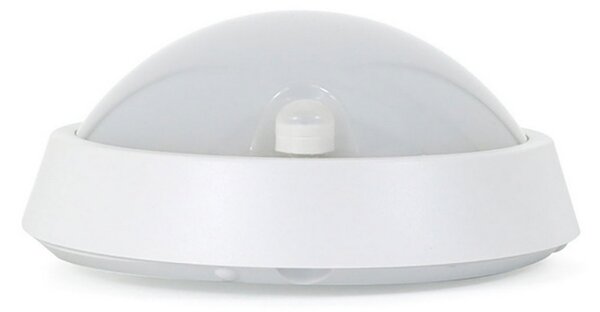 Applique Led da parete Sfera 12W Bianco IP64 con sensore di movimento Bianco freddo 6000K M LEDME