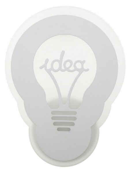 Applique Led da parete Idea 22W Bianco IP20 Bianco caldo 3000K M LEDME