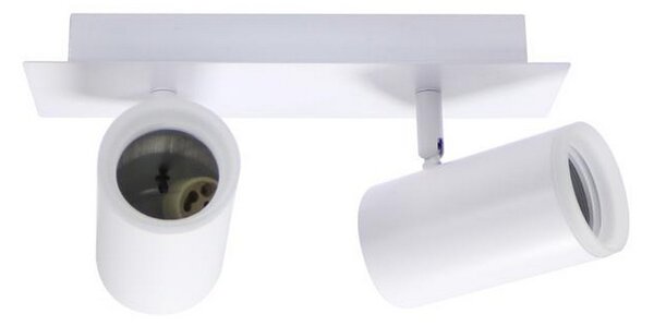 Lampadario da soffitto State Bianco 2 Faretti GU10 Orientabili M LEDME