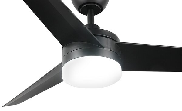 Lampadario Ventilatore da soffitto Black Curve 24W illuminazione Led regolabile con telecomando M LEDME