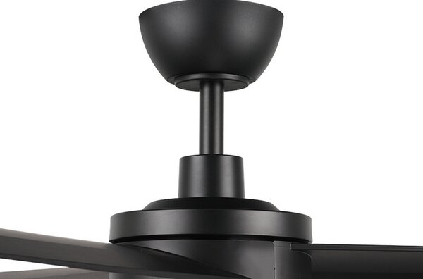 Lampadario Ventilatore da soffitto Black Curve 24W illuminazione Led regolabile con telecomando M LEDME