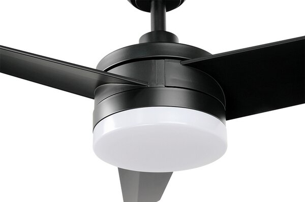 Lampadario Ventilatore da soffitto Black Curve 24W illuminazione Led regolabile con telecomando M LEDME