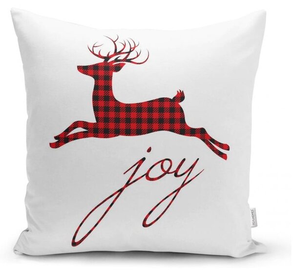 Set di 4 federe natalizie e runner da tavola in tartan natalizio - Minimalist Cushion Covers