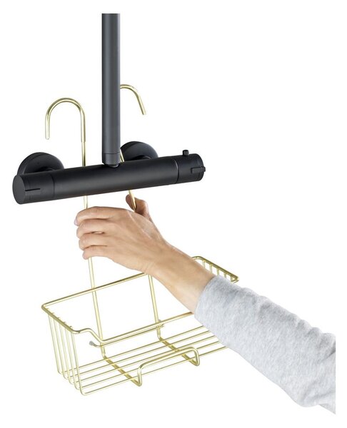 Mensola da bagno sospesa in acciaio inox color oro Milo - Wenko