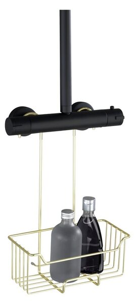 Mensola da bagno sospesa in acciaio inox color oro Milo - Wenko