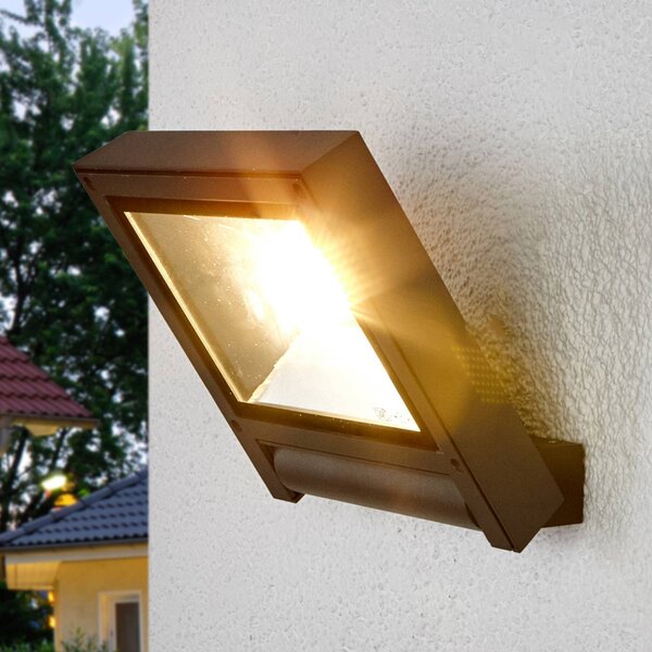 Lucande Faretto da esterno a LED Maica, antracite, orientabile, IP65 Maica, Nero, Alluminio, Moderno, Lampada LED da esterni