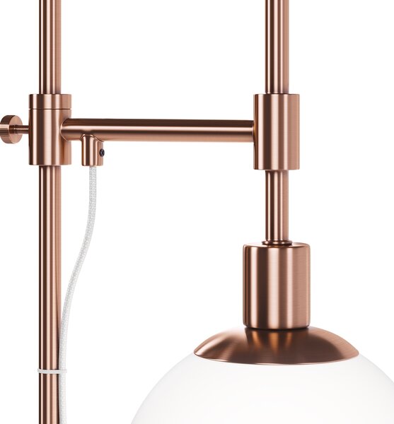 Piantana Contemporanea Erich Struttura In Metallo Oro Rosa 1 Luce