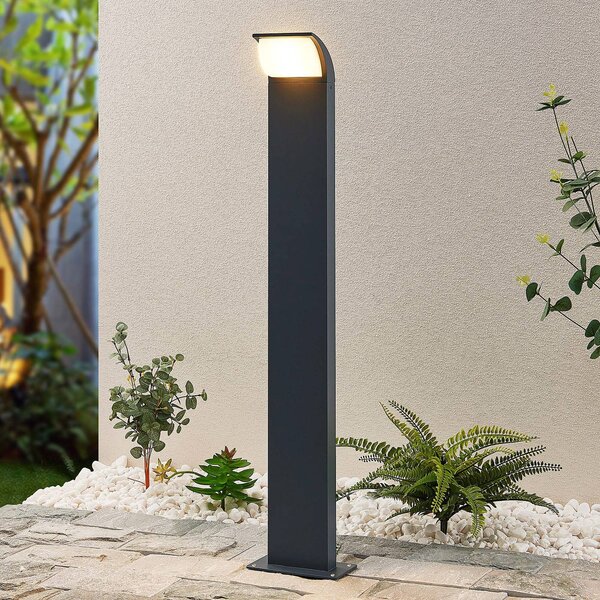 Lampioncino da giardino Tinna Lucande, Nero, Alluminio, Moderno, Lampada LED da esterni
