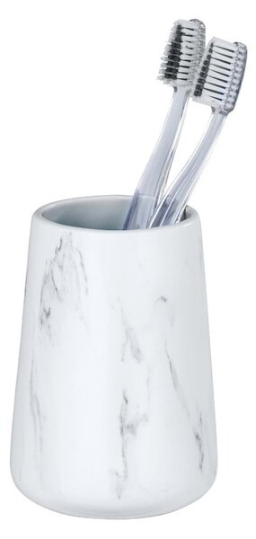 Tazza in ceramica bianca per spazzolini da denti Adrada - Wenko