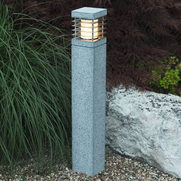 Heitronic Lampioncino da giardino La Mer, Alluminio / Grigio / Zincato, Acciaio Inox, Moderno, Lampada da esterni