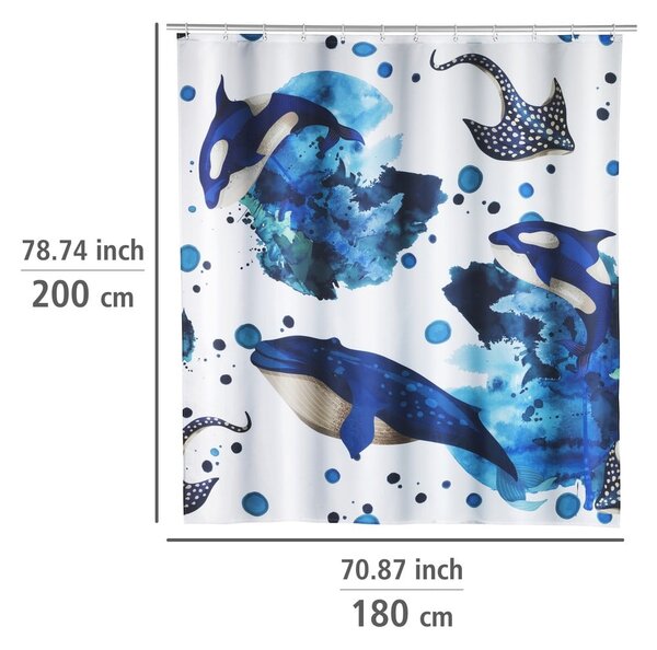 Tenda da doccia 200x180 cm Aquaris - Wenko