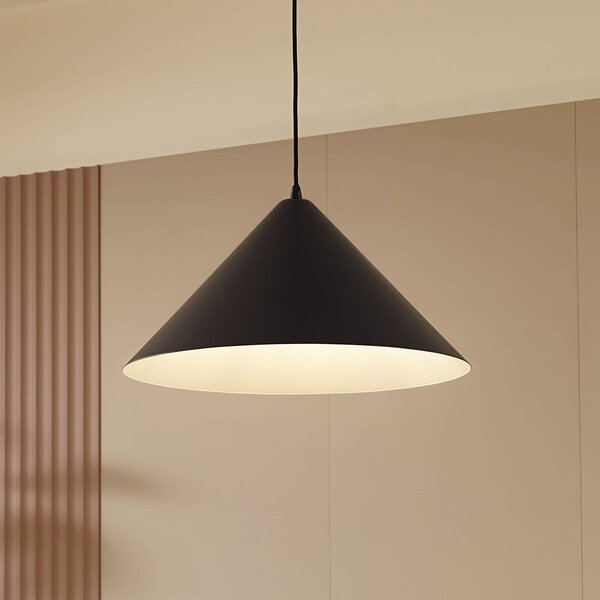 Lindby Lampada a sospensione Clarine, dimmerabile, Nero, Soggiorno / Sala da pranzo, Metallo, Moderno, Lampada a sospensione