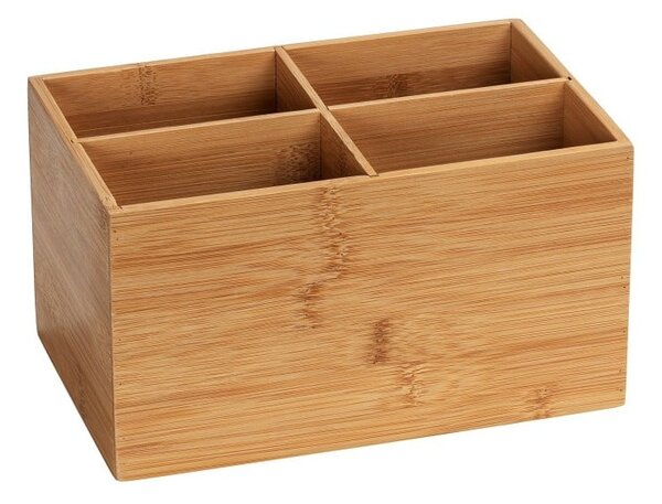 Organizzatore per il bagno in bambù con 4 scomparti Terra - Wenko