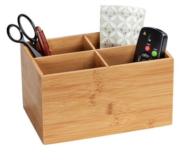 Organizzatore per il bagno in bambù con 4 scomparti Terra - Wenko