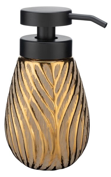 Dispenser di sapone in ceramica color oro 330 ml Idro - Wenko