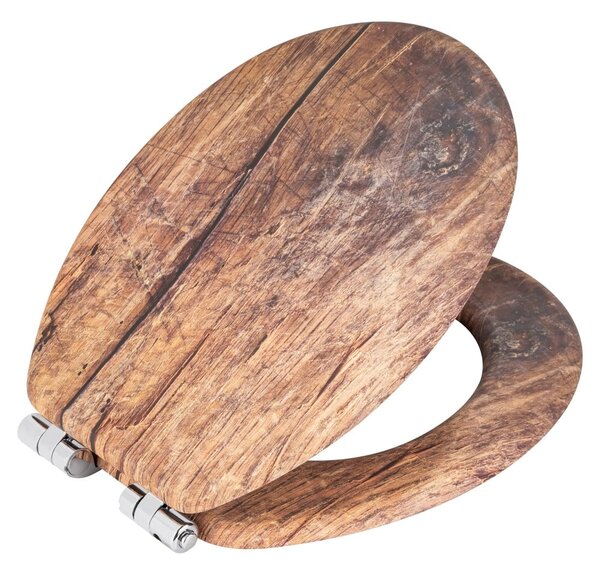 Sedile per WC con chiusura automatica 37 x 43 cm Rustic - Wenko
