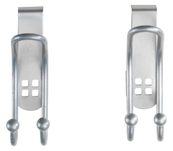 Set di 2 ganci per porte in argento Gancio per porta - Wenko