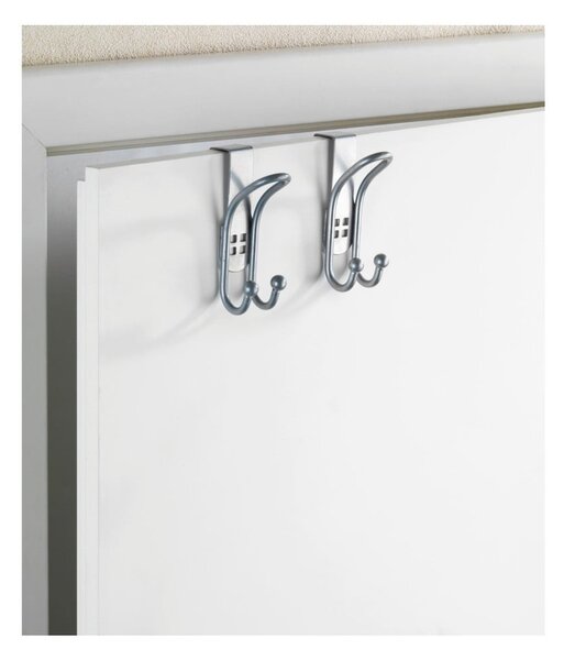 Set di 2 ganci per porte in argento Gancio per porta - Wenko
