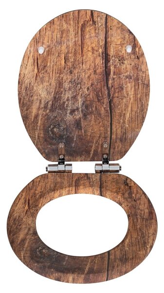 Sedile per WC con chiusura automatica 37 x 43 cm Rustic - Wenko