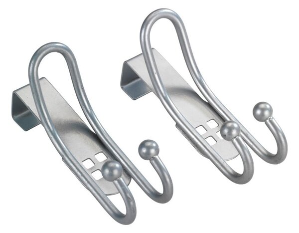 Set di 2 ganci per porte in argento Gancio per porta - Wenko