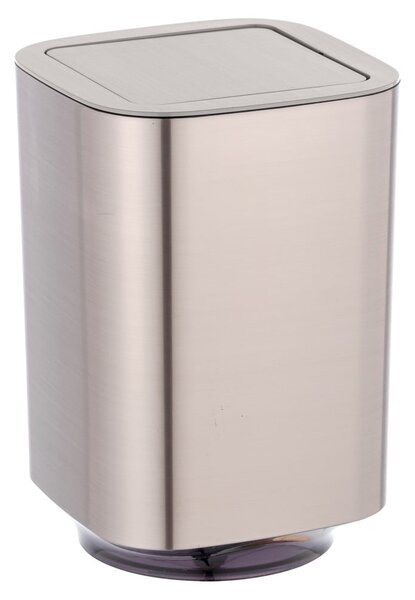 Cestino in plastica argento lucido 5,5 l Auron - Wenko
