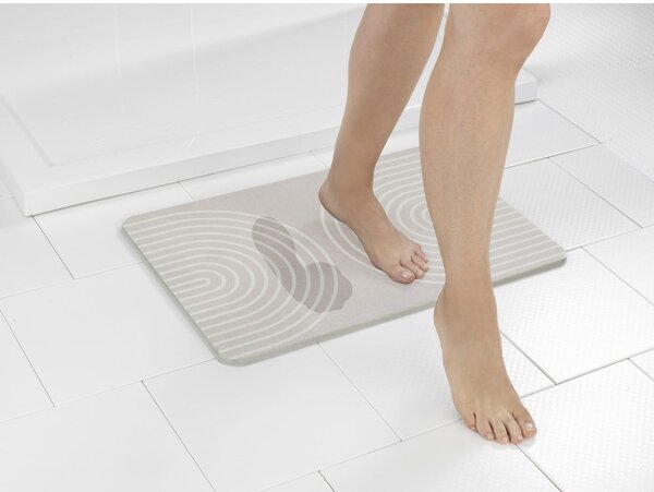 Tappeto da bagno in quarzo beige 39x60 cm Nazca - Wenko