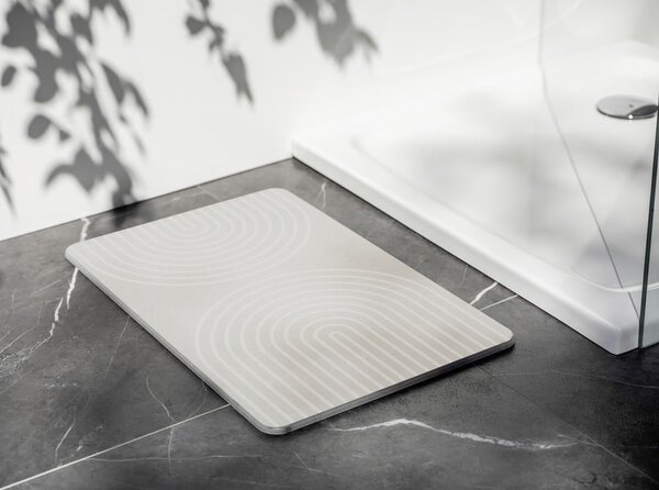 Tappeto da bagno in quarzo beige 39x60 cm Nazca - Wenko