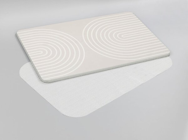 Tappeto da bagno in quarzo beige 39x60 cm Nazca - Wenko
